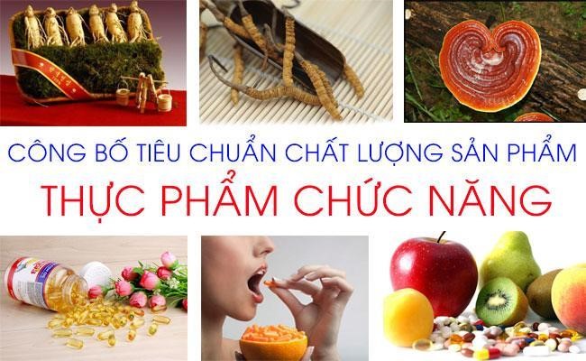 Một số thực phẩm trong danh mục công bố tiêu chuẩn chất lượng sản phẩm