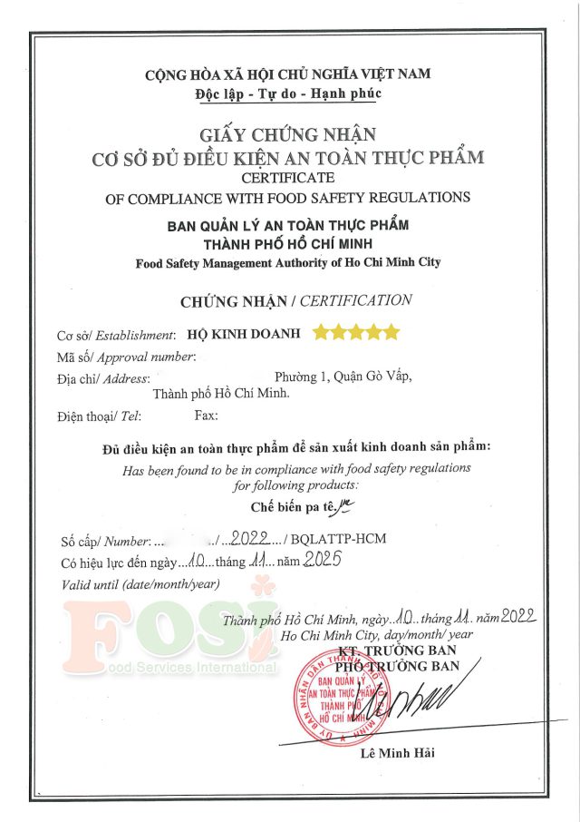 Giấy Phép An Toàn Vệ Sinh Thực Phẩm: Quy Trình, Thủ Tục và Đơn Vị Hỗ Trợ Uy Tín